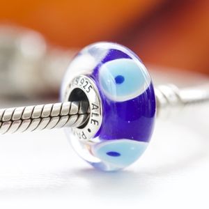 Pandora Blue and White Charm